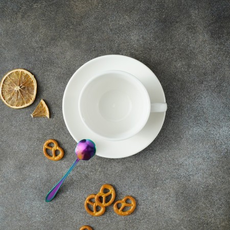 Dessert spoon Magistro "flower", length 12.5 cm, chameleon color-8