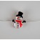 Garland “thread” 2 m Rosa with nozzles “clothespins-snowman”, IP20, silver thread, 20 LED, glow warm white, AAX2