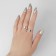 A set of rings 2 pieces of “non -membranous” tenderness, color silver, dimensionless