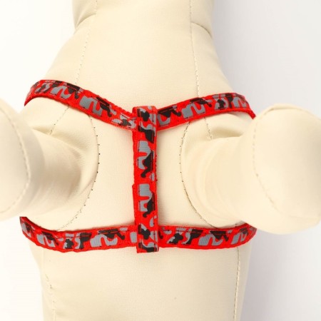 The stolen set "Militari", leash 120 x 1 cm, OG 23-35 cm, red-4