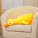 Soft toy "goose", 80 cm, yellow color