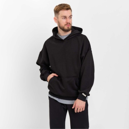 Male sweatshirt (hoody) mist men’s casual size 56, black-2