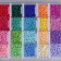 Glass 8/0 (3 mm) in the box "Bright" 28 colors x 10 g + decor 17.5x10.5x2.4 cm