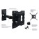 Kromax DIX-17 Black 22 22 "-55" Max.30kg Black Black Turn and Tilt 1070473