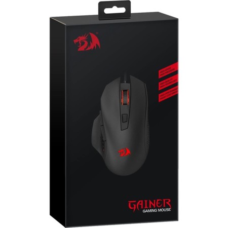 Mouse Redragon Gainer, Game, Wending, Lighting, 3200 DPI, USB, Black-11