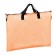 A3 folder with handles, PVC, zipper from above 20mm, Devente Armor, 450x330mm, Orange