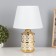 HELP LAM "Maria" 1x40W E14 white/gold 22x22x36cm