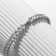 Bracelet with rhinestones "ice" shiny drop, 1 row, white color in silver