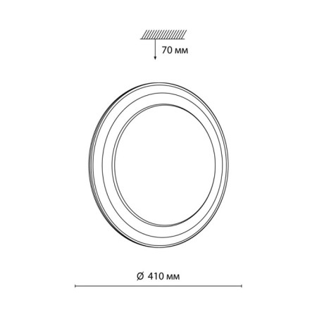 SETTA LED 48W 3000-6300K D410 IP43-3