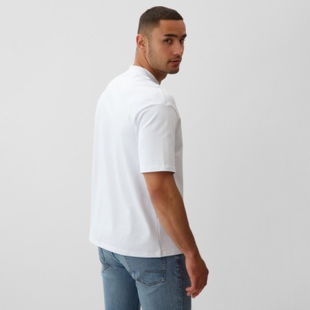 Men's T-shirt from organic cotton Minaku Oversize Fit: White color, rr 56-3