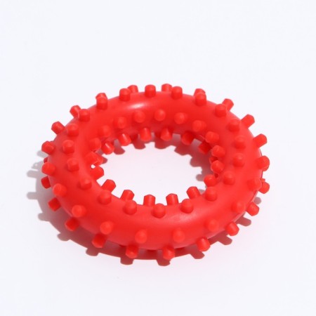 Toy "Ring with spikes No. 2", 6.8 cm, red