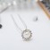 Hair hairpin "Bead in a circle" 1.2x6 cm, silver