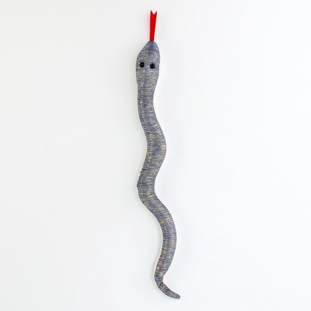 Soft toy "Snake" with shiny inserts, 34 cm, color mix-4