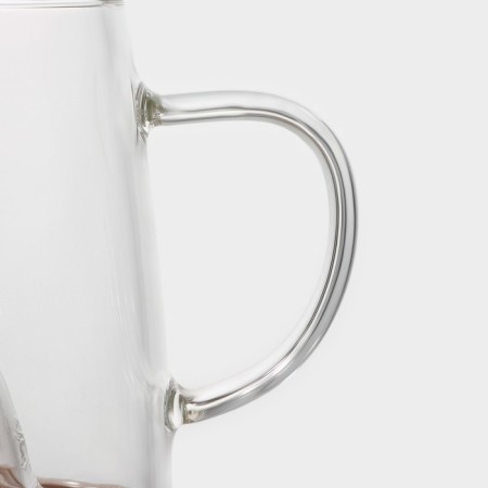 Glass mug with wooden cover "Arbuzik", 300 ml-4