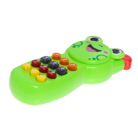 Musical phone "Favorite animals", sound, light, green color-1