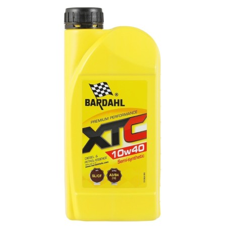 Motor oil Bardahl 10W-40 XTC SL/CF 36241, semi-synthetics, 1 liter