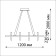 Suspended lamp Dimmone IP20 LED 4000K 175W, with PDU