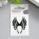 Tattoo on the body "Wings" 5.3x6.3 cm