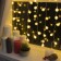 Garland "Curtain" 2 × 1.5 m with nozzles "Hedgehog", IP20, Transparent thread, 360 LED, glow warm white, 8 modes, 220 V
