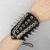 Bracelet Skin "Cuff" with spikes, black-silver color