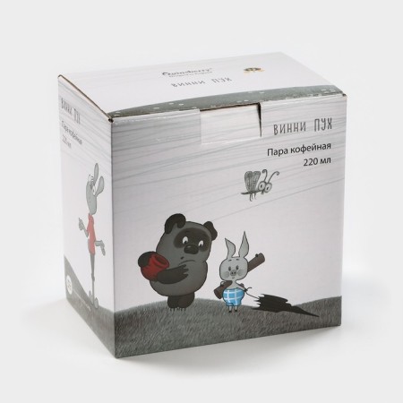 Coffee steam porcelain "Winnie Puh", 220 ml-8