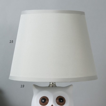 Lamp children's ceramics "Owl" 1x40W E14 gray 20x20x32.5 cm Risalux-3