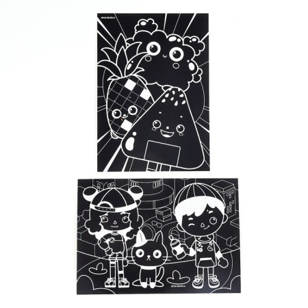Engraving "fun" with a color effect, set 2 pcs, stack-3