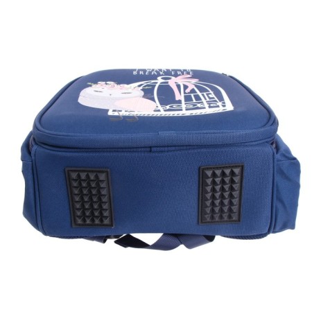 Frame backpack 36 x 28 x 17 cm, + pencil case, Bruno VisConti "Cute Owls. Cooking", blue-6