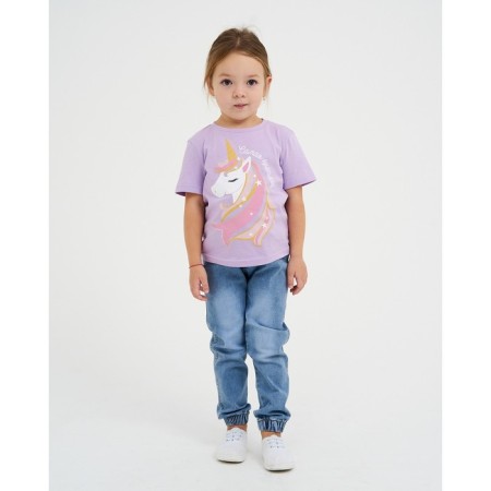 T-shirt Children's KAFTAN "The most beautiful" R.38 (146-152), lilac-2