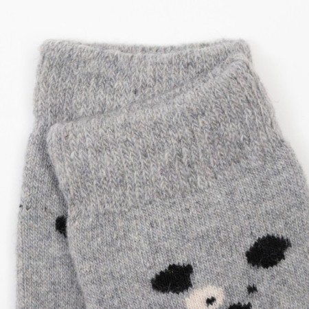 Socks children's woolen terry "dogs", color mix, size 16-1