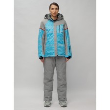 Ski suit female, size 56, blue color