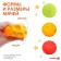 A set of developing tactile balls "Airplane", with a squeak, 3 pcs, Kroshka I