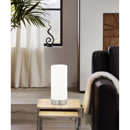 Board lamp Maserlo 1x60W E27 Nickel, white 12x12x25.5cm-1