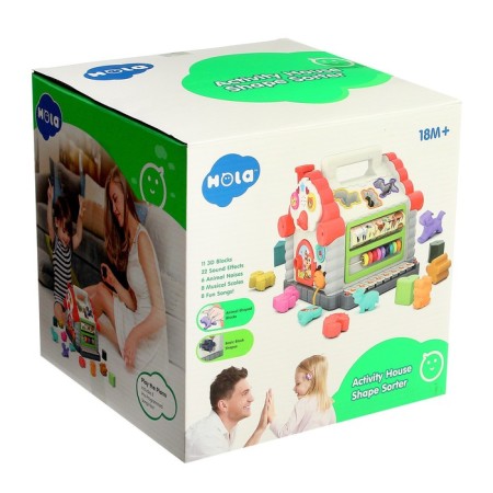 Toy developing logical "house with a pen", light and sound effects, scores, piano, sorter-11