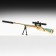 Souvenir weapon mini sniper rifle "Gold Dragon", 26 cm