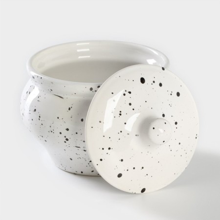 Porcelain pot for baking Veletta, 500 ml, D = 11 cm, h = 11 cm-1