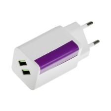 Network charger TD-T12, 2 USB, 2.4 A, white