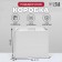 Universal box with a handle, white, 34.5 x 8 x 27 cm