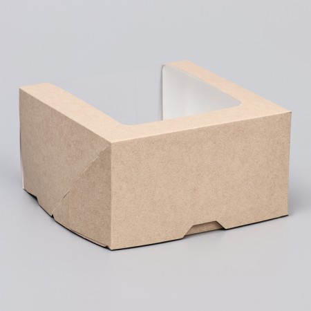Confectionery packaging with a window, mix, 18 x 18 x 10 cm,