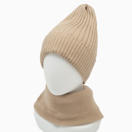COMPLEMENT WINDER (hat/snood), cocoa color, size 56-58-2