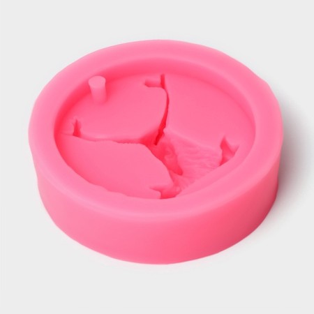 Mold "Deer", silicone, d = 8.5 cm, color mix-1