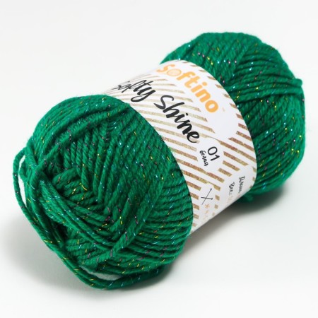 Yarn 70% acrylic, 30% silk "Softy Shine" 50 g 85 m color 39 pine-1