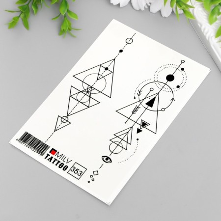 Tattoo "Geometry" 10x15 cm-1