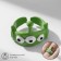 Ring "Montrustrik" with antenna, the color is green, dimensionless