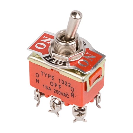 Tumbbler 250V 15A (6C) On-off-on two-pole (KN-203) rexant (in pack. 1pcs)-3