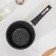 Bucket "granite star", 1.7 l, removable handle, glass cover, anti -stick coating, black color