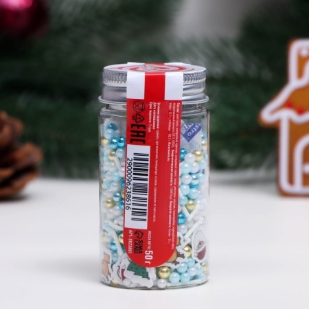 Sprinking confectionery "New Year's Joy", 50 g-2