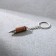 Metal keychain “Real man”, bullet, 1.2 x 6 cm