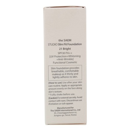 Tonal cream Studio Slim Fit Foundation 21 Bright, 10 ml-1