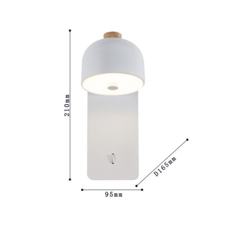 Wall lamp Mauris 95 mm, 165 mm, 165 mm, GU10LED 5W-2